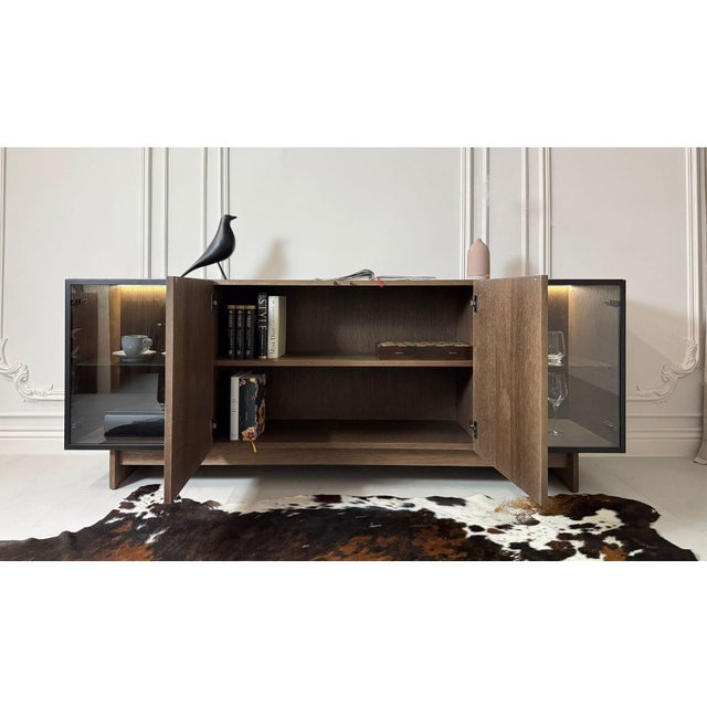 Verto Sideboard Wood Oak & Bio - Dark Walnut Oak For Sale - Image 9 of 11