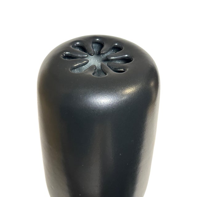 Super unique modernist Mid-Century Modern ceramic Vase. Created in the 1950’s by David Gil for Bennington. Beautifully...