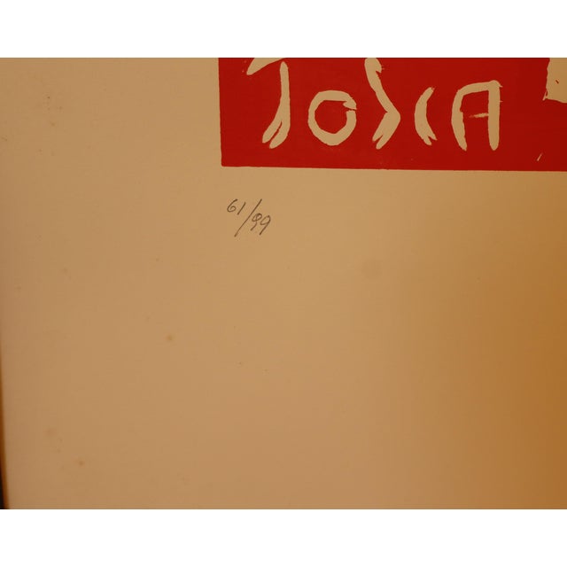 Bellora, Puccini's Tosca Bohème, 1970s, Lithograph, Framed For Sale - Image 11 of 17