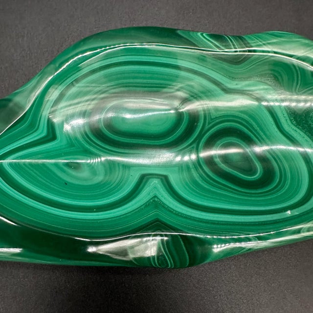 Mid-Century Modern Vintage Italian Malachite Ashtray 1960s For Sale - Image 3 of 7