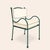 Panarea Armchair in Cream and Green Upholstery by Ceraudo, 2010s For Sale - Image 9 of 9