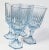 Vintage Blue Crystal Goblets- Set of 4 For Sale - Image 10 of 11
