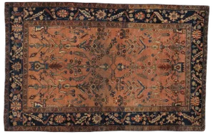 Antique Persian Sarouk Rug - 4' x 6'4"