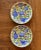 1970s Pair of Yellow & Blue Chinese Porcelain Plates, Set of Two For Sale In Oklahoma City - Image 6 of 9