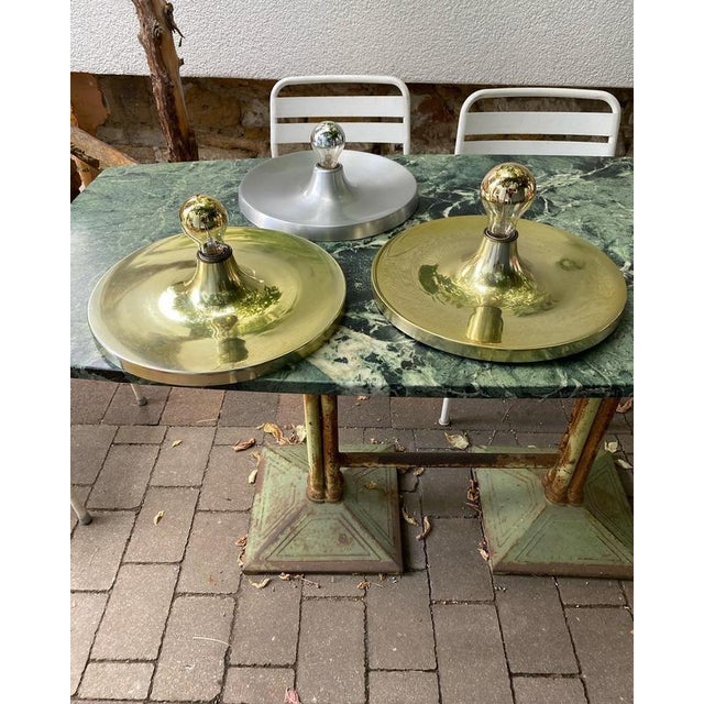 Wood Gold Spacers Lamps from Honsel, 1960s, Set of 2 For Sale - Image 7 of 12