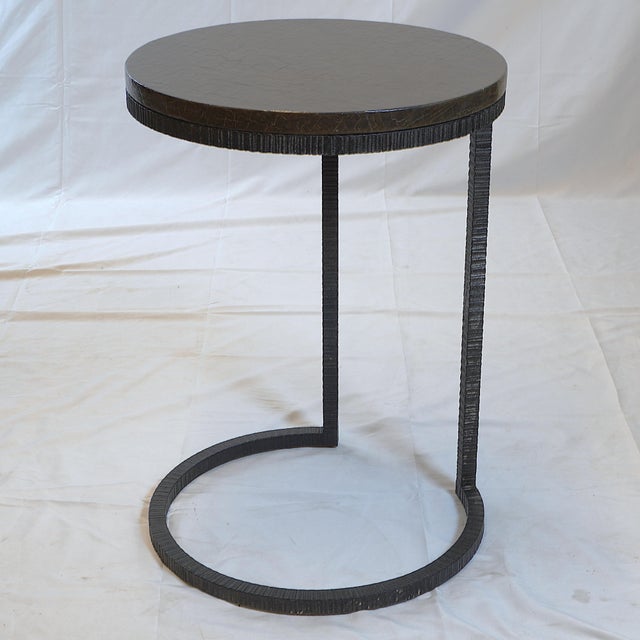 Gregorius Pineo Gregorius Pineo Triola Hand-Forged Iron Base Table For Sale - Image 4 of 10