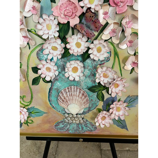 2020s Floral Relief Conservatory Collection, Four Seasons - “Warm Summer” - Designed by Cheryl P. Kohloff For Sale - Image 5 of 11