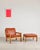 Brutalist Lounge Chair with Ottoman in Oak and Leather by Tage Poulsen, Denmark, 1960s, Set of 2 For Sale - Image 6 of 18