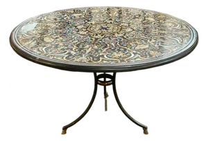 Italian Pietra Dura Inlaid Marble Center Table