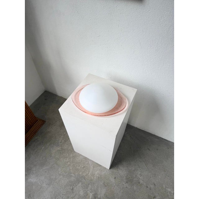 1970s Pink Glass Gamma Wall Lamp, 1970s For Sale - Image 5 of 18