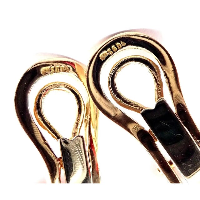 Contemporary Late 20th Century Tiffany & Co. Yellow Gold Large Pink Tourmaline Earrings, Pair For Sale - Image 3 of 13