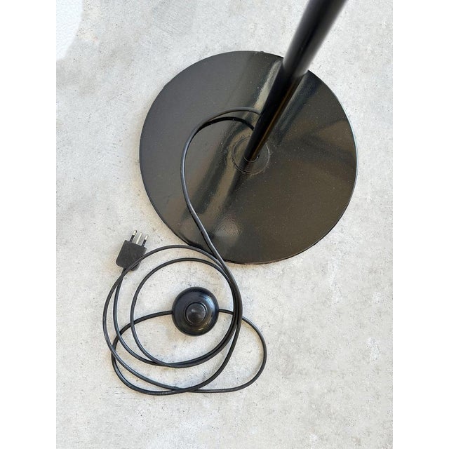 Metal Vintage Glass Flower Floor Lamp from Mazzega, 1980s For Sale - Image 7 of 8