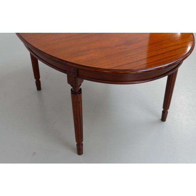 Danish Hepplewhite Oval Mahogany Dining Table from Farre Møbelfabrik, 1970s For Sale - Image 6 of 18