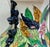 Chinese Midcentury Chinese Export Style Porcelain Tobacco Leaf Pattern Table Lamp For Sale - Image 3 of 5