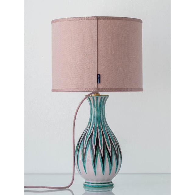 Mid-Century Modern Gouda Ceramic Table Lamp, 1953 For Sale - Image 6 of 18