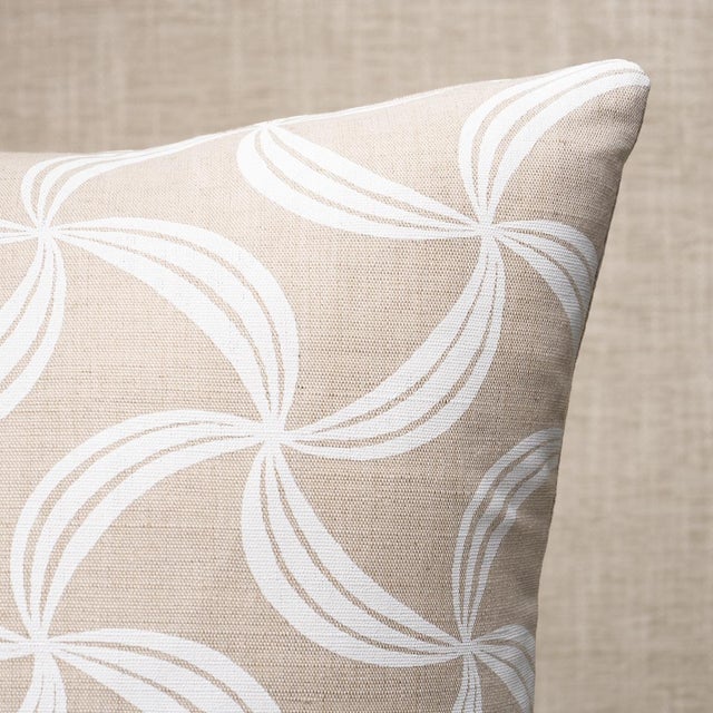 This pillow features Ambrosia with a knife edge finish. Ambrosia is a swirling, graphic pinwheel pattern with an...