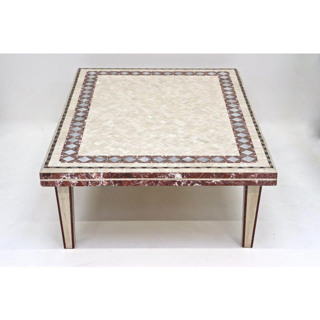 Italian Travertine Stone Coffee Table, 1980s For Sale - Image 18 of 18