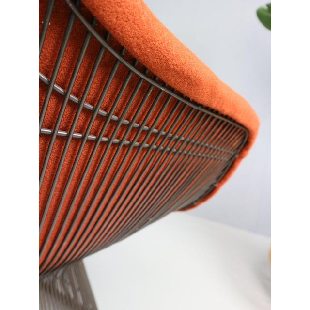 Early Bronze and Rust Red Lounge Chair by Warren Platner for Knoll, 1960s For Sale - Image 11 of 18