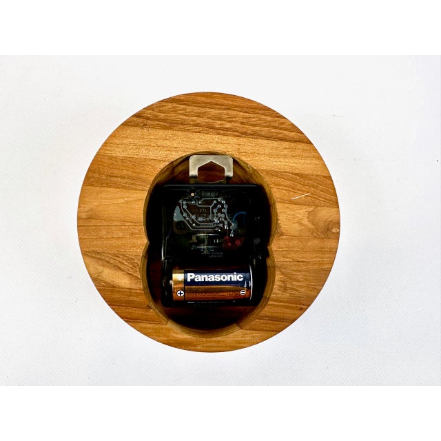 Mid-Century Modern Wall Clock in Teak with Kienzle Mechanism from Bestform, 1960s For Sale - Image 6 of 10