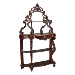 Italian Walnut Shelf from Luigi Filippo, 1800s For Sale