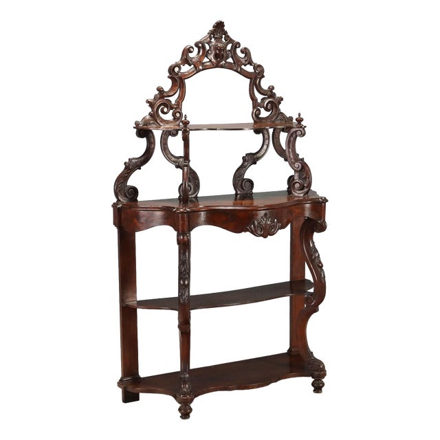 Italian Walnut Shelf from Luigi Filippo, 1800s For Sale