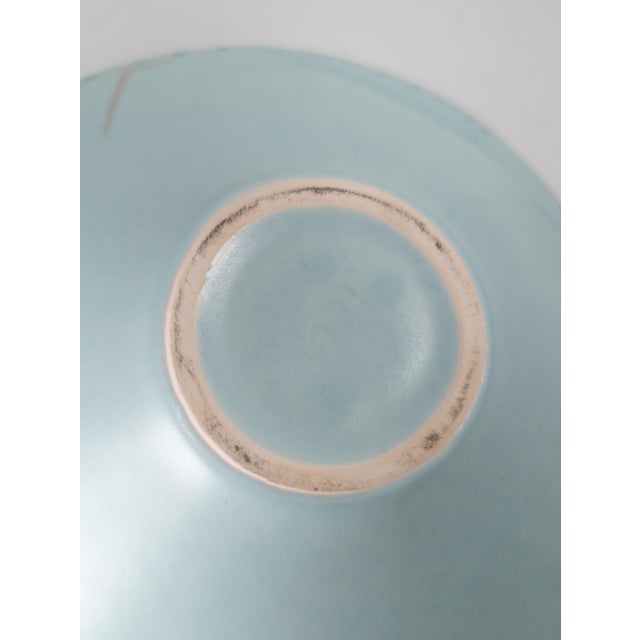 21st Century Contemporary Colorful Ceramic Pottery Centerpiece Bowl Attributed to Lasser For Sale - Image 11 of 12