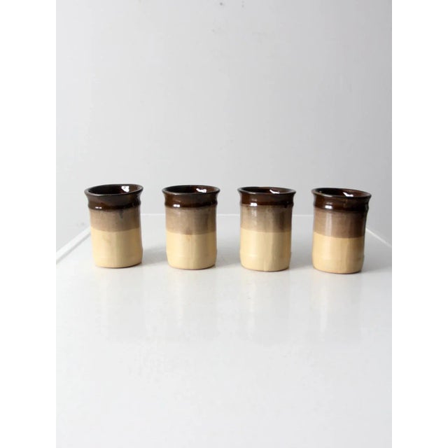 Vintage Studio Pottery Mugs Set of 5 For Sale - Image 6 of 9