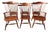 Late 20th Century Set of 6 Frederick Duckloe & Bros. Colonial Reproductions Collection Spindle Back Dining Chairs For Sale