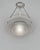 Charles Schneider A French art deco pendant light made circa 1925-1935 in nickel plated bronze or solid brass. It holds a...