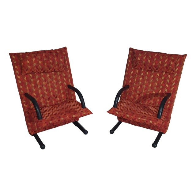 Postmodern T-Line Armchairs from Burkhard Vogtherr, Set of 2 For Sale
