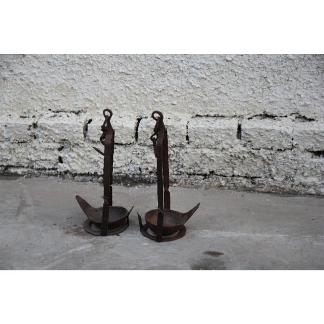 Vintage Hanging Oil Burner Candle Holder - a Pair For Sale - Image 4 of 5