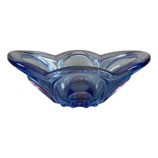 Vintage West German Glass Centerpiece from Waltherglas, 1980s For Sale