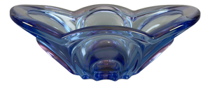 Vintage West German Glass Centerpiece from Waltherglas, 1980s