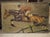 More information coming soon… Dating to the early 1900s, this oil on canvas painting depicts a hunter on horseback jumping...