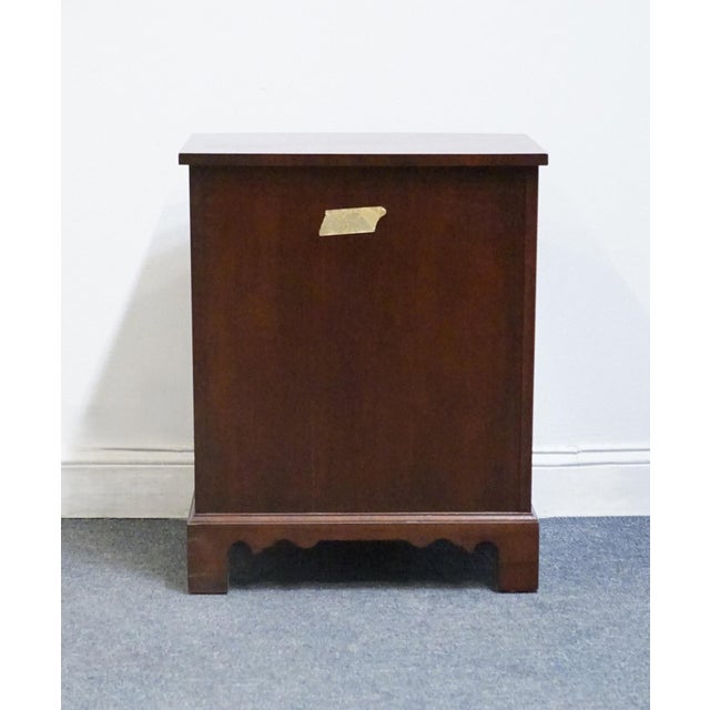 Gordon's Furniture Solid Mahogany Traditional Style 22" Chairside Chest / Four Drawer Nightstand For Sale - Image 12 of 13