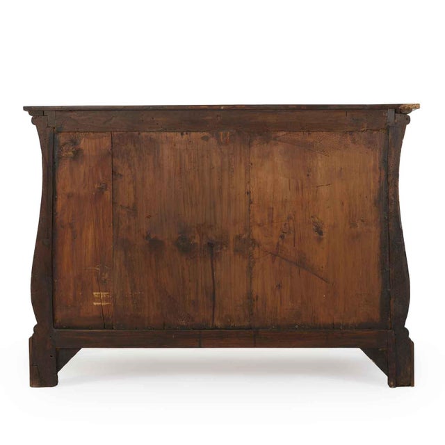 Wood Walnut Lyre Chest with Drawers, 1800s For Sale - Image 7 of 9