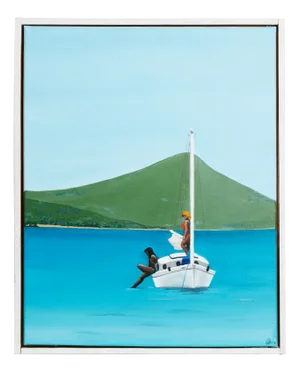 Octavia Campbell-Davy, Summer, Acrylic on Canvas, Framed