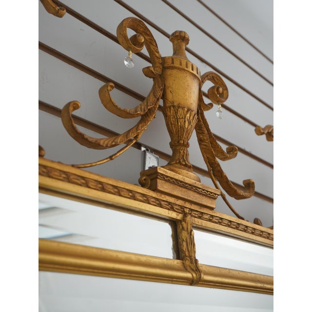 1990s Carvers Guild Adam Style Gold Frame Mirror For Sale - Image 5 of 12