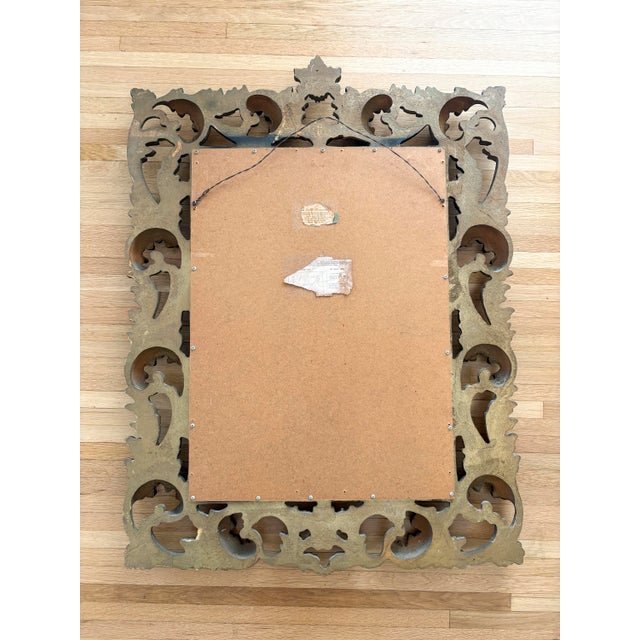 Vintage 20th Century Large Gilt Rococo Carved Mirror For Sale - Image 14 of 14