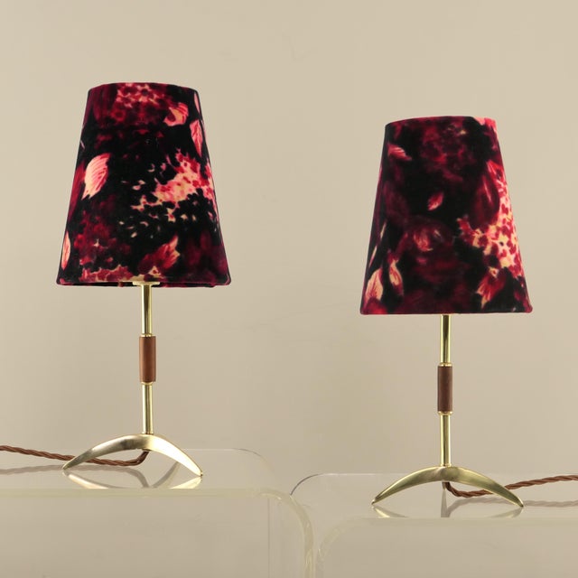 Metal Italian Table Lamps attributed to Rupert Nikoll, 1950s, Set of 2 For Sale - Image 7 of 10
