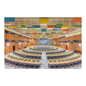 United Nations, Council Chamber Room Photograph by Richard Silver, 24 x 36