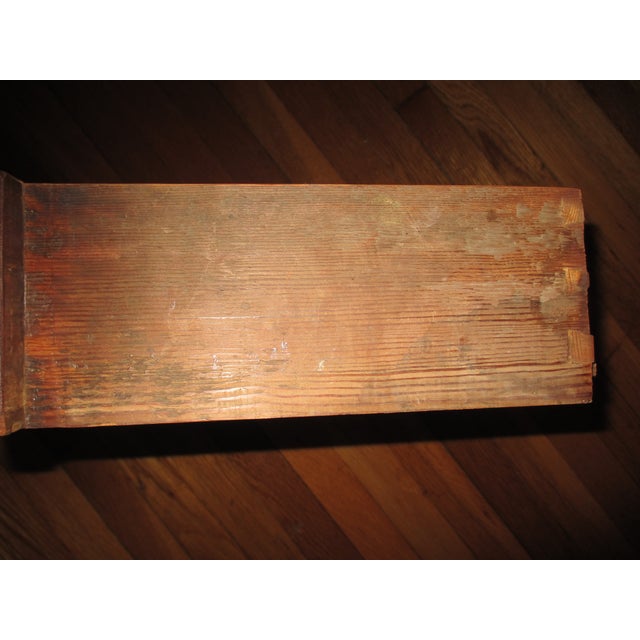 Antique Primitive Sheraton Sugar Chest Pine Wood Storage Chest For Sale - Image 11 of 14