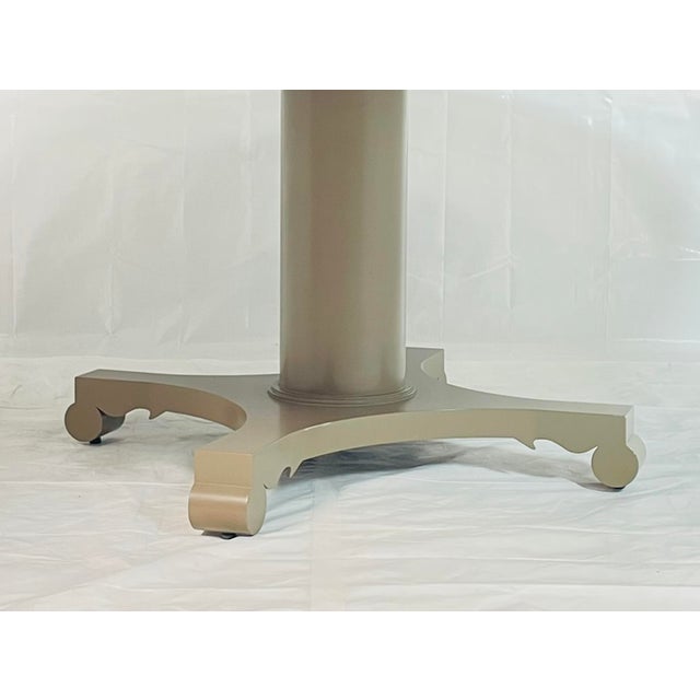 McKinnon & Harris “Albemarle" Round Outdoor Dining Table in Cast Aluminum, Attributed For Sale - Image 17 of 18