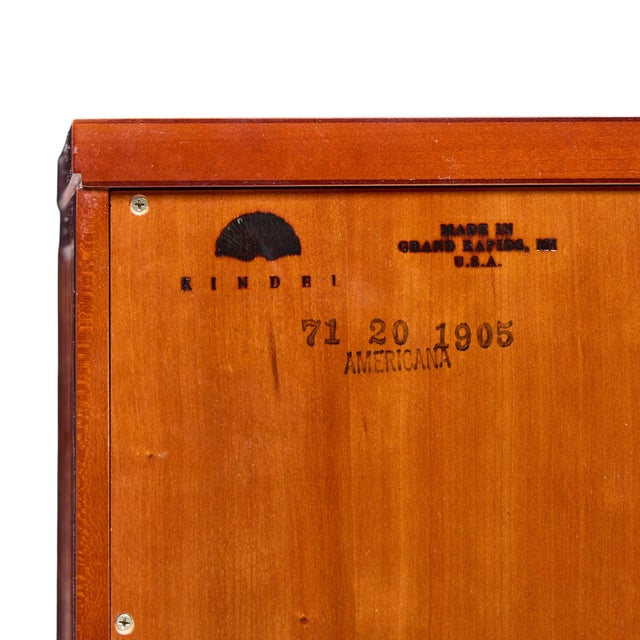Late 20th Century Kindel Furniture Cherry Credenza For Sale - Image 9 of 9