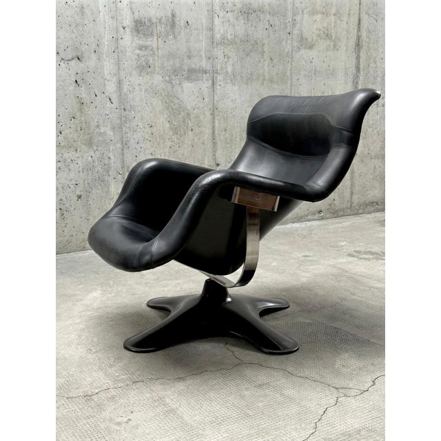 Vintage Finnish Swivel Chair by Yrjö Kukkapuro for Haimi, 1960s For Sale - Image 10 of 14