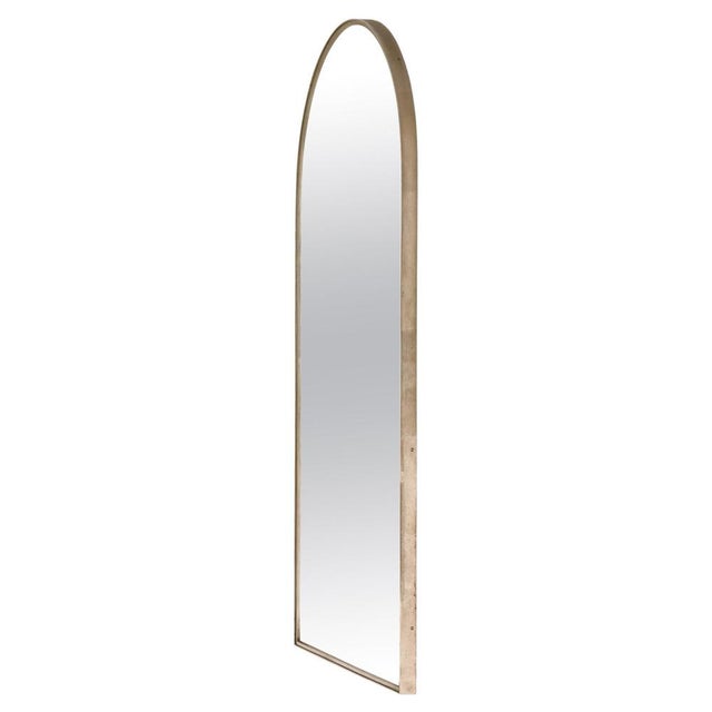 Metal Large Mirror in Nickel-Plated Steel, 1950s For Sale - Image 7 of 7