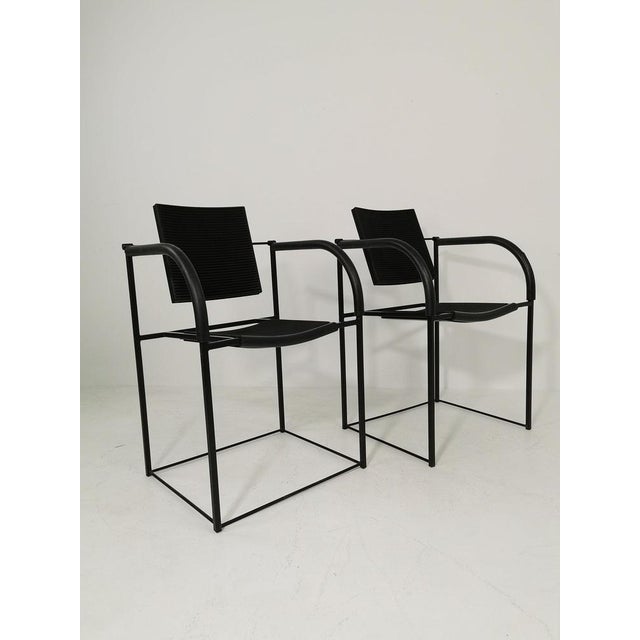 Black Comoda Chair by Maurizio Peregalli for Zeus Noto, 1980s For Sale - Image 8 of 11