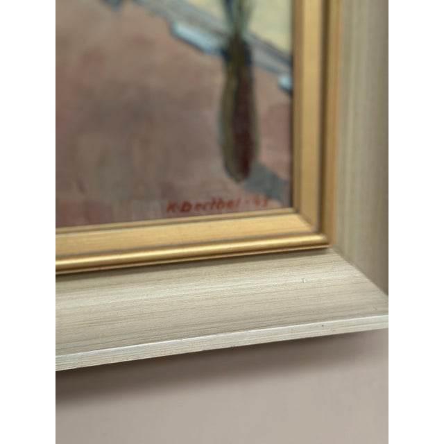 K. Berthel, Motif from Italy, 1949, Oil Painting on Canvas, Framed For Sale - Image 6 of 18