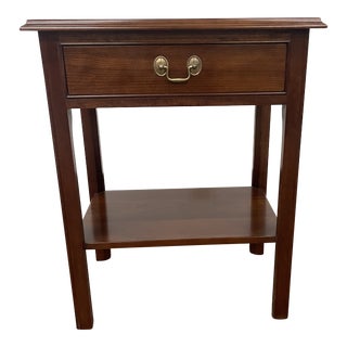 Late 20th Century Leopold Stickley Cherry Nightstand For Sale