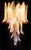 White Vintage Italian Murano Wall Lights with 16 Caramel and Lattimo Glass Petals, 1979, Set of 2 For Sale - Image 8 of 16